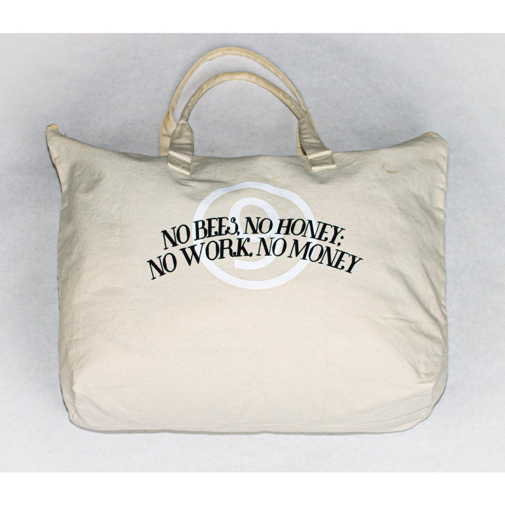Natural "Bee" Tote Bag